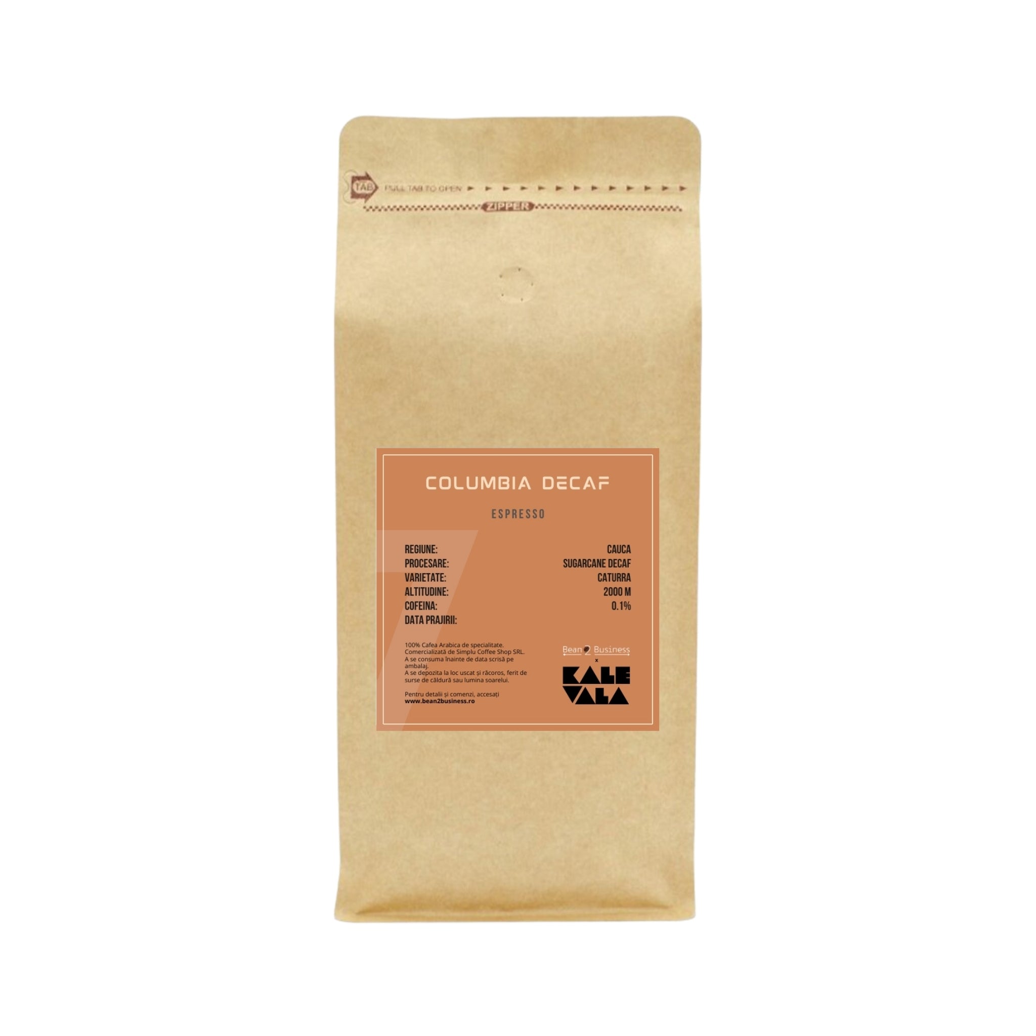 Cafea Kalevala Columbia Cauca Decaf