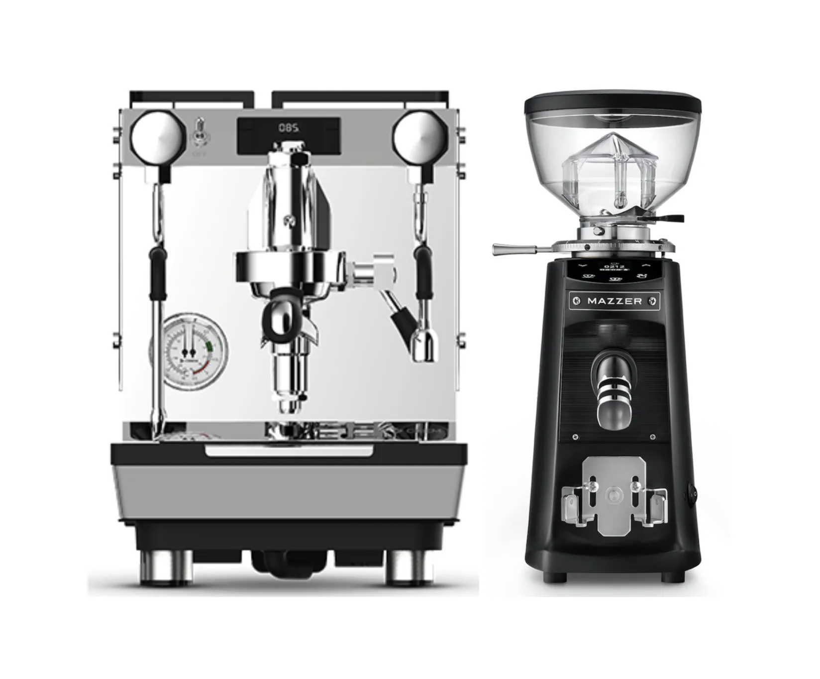 Crem One 1B Espresso Machine + Mazzer Mini Electronic Grinder image