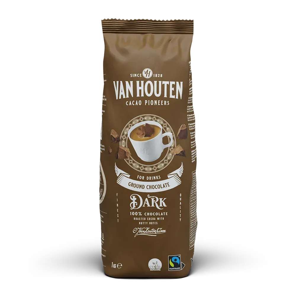 Van Houten Dark - Ground chocolate 1 Kg image