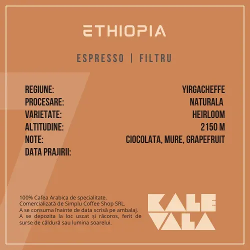 Cafea Kalevala Ethiopia Yirgacheffe Aricha - 250 g image