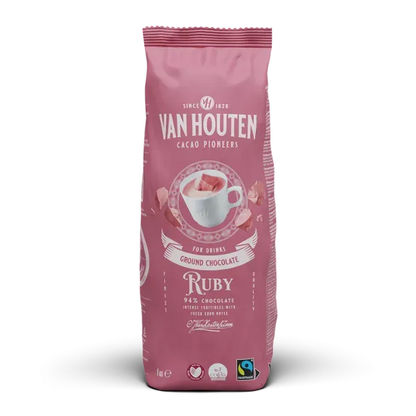 Van Houten Ruby - Ground chocolate 750 g image