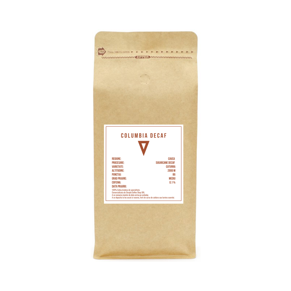 Columbia Excelso Decaf - 1Kg